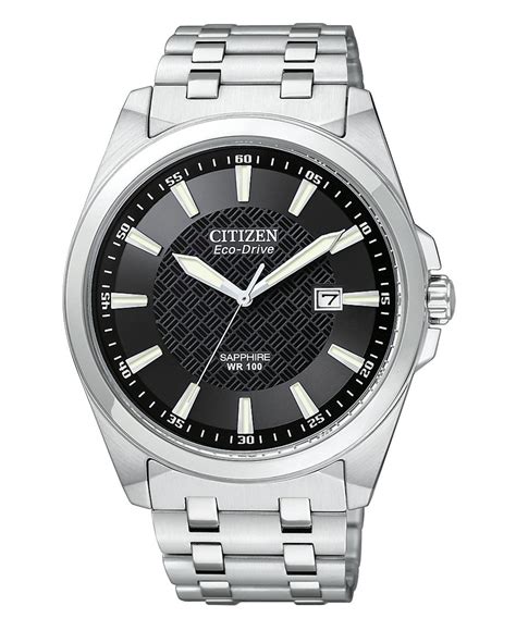 Citizen Mens Eco Drive Stainless Steel Bracelet Watch 41mm Bm7100 59e