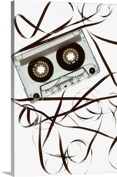 Cassette Tape Unraveling Wall Art Canvas Prints Framed Prints Wall