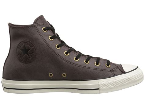 Converse Chuck Taylor All Star Vintage Leather Hi In Gray Lyst