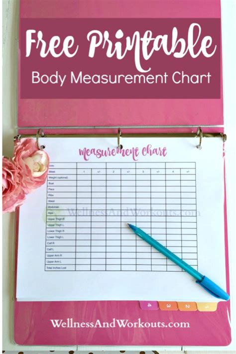 Free Printable Body Measurement Chart