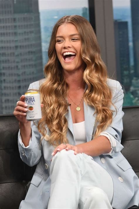 Nina Agdal Good Day New York Fox 5 To Promote Pura Still Spiked Water