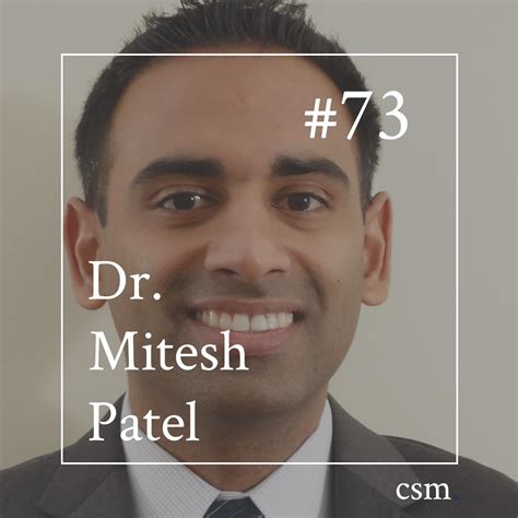 73 Dr Mitesh Patel Common Sense Medicine 播客 Listen Notes