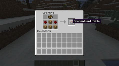 Minecraft How To Make A Enchantment Table The Image