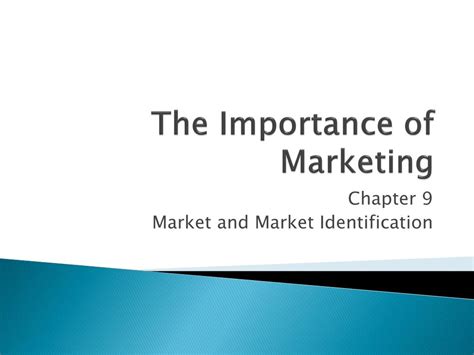 Ppt The Importance Of Marketing Powerpoint Presentation Free