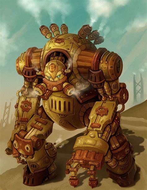 Steampunk Robot Warrior Groxx By Arm01 On Deviantart Steampunk