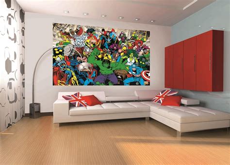 The specialty of a minimalist bedroom design is that it cannot be underestimated, especially with the addition of a monochrome color palette, the. Marvel Mural #marvel #home #decor #wallpaper #wallmural ...