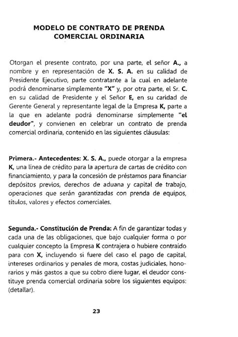 Pdf Contrato De Prenda Comercial Ordinaria Dokumen Tips