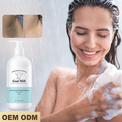 Goat Milk Niacinamide Shower Gel Oem Odm Skincare Manufacture Yimeitangskincare