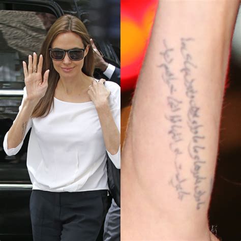 Angelina Jolie Tattoos 2020 Angelina Jolie Angelina Jolie Tattoo