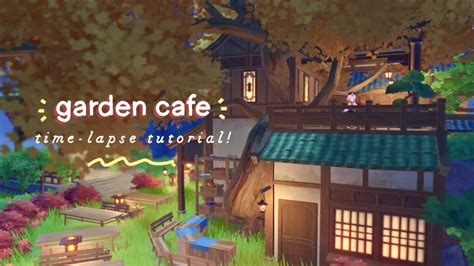 Serenitea Pot Garden Cafe 🌻🌿 Genshin Impact Time Lapse Tutorial･ﾟ