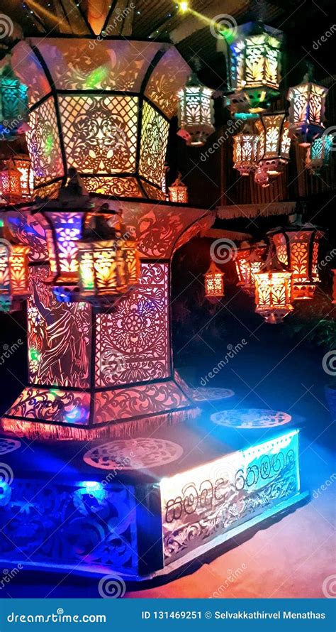 Vesak Lantern Stock Image Image Of Origami Beautiful 131469251