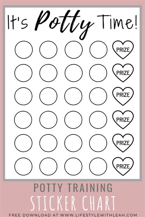 Download Your Free Potty Training Sticker Chart Today Your Kids Will