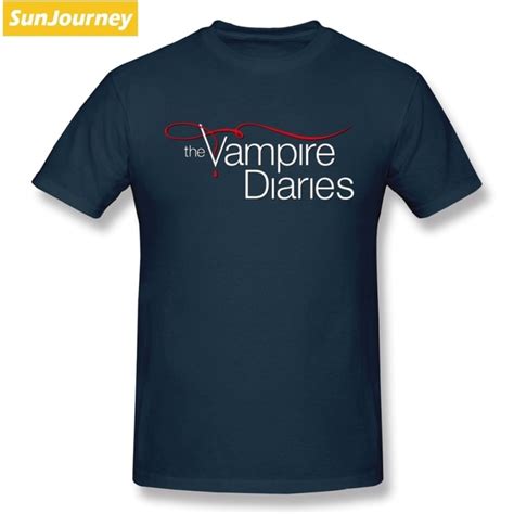 The Vampire Diaries Logo Men T Shirt Drop Shipping Kpop Plus Size