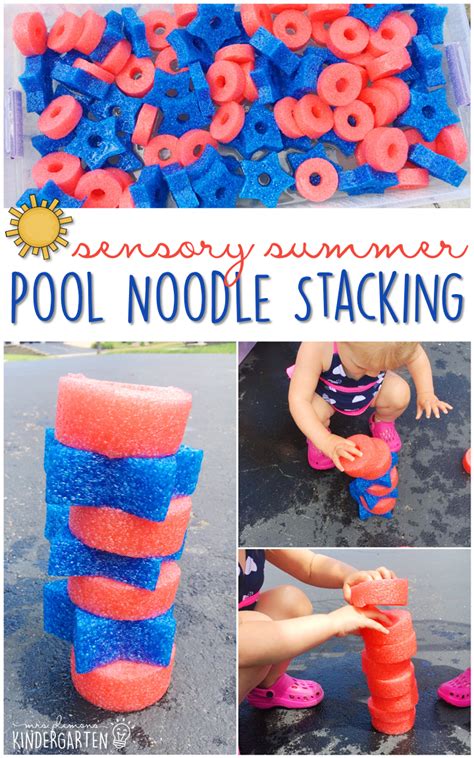 10 Ways To Play With Pool Noodles Sensory Summer Mrs Plemons