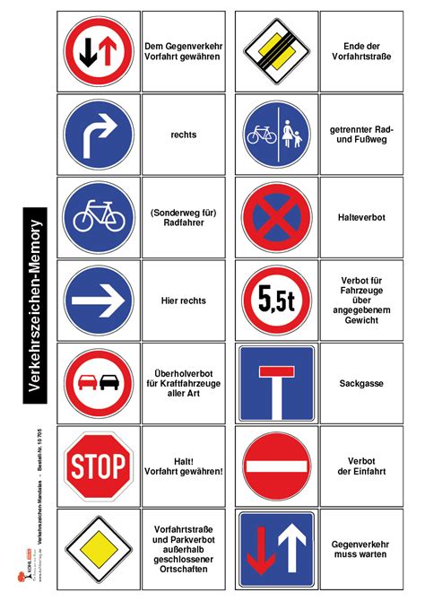 Das themenfeld rund um den verkehr befasst sich mit dem. Verkehrsschilder Lernen Grundschule - kinderbilder ...