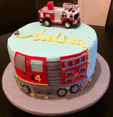 Fire Truck Birthday Cake Truck Birthday Cakes Truck Cakes First