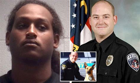authorities hunt for gunman who killed north carolina police officer daily mail online