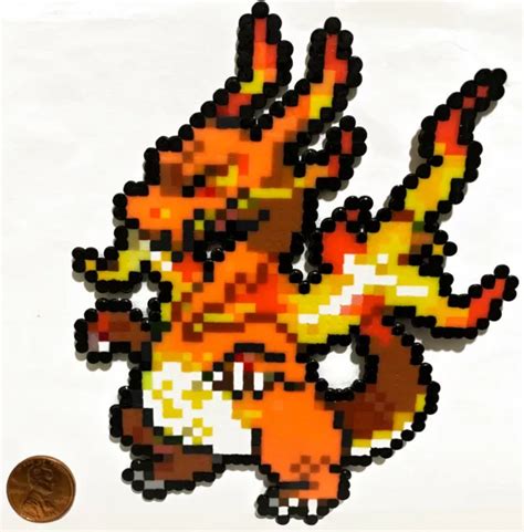 Charizard Gigantamax Pokemon Mini Bead Sprite Perler Artkal Pixel Art