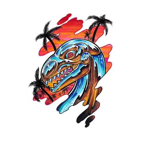 The goal of this action game is to keep a dinosaur running for as long as possible while he comes across various hazards in a dangerous desert. Chrome Dino - 90s - T-Shirt | TeePublic