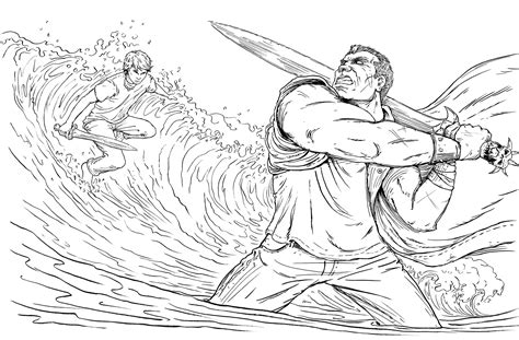 Keith Robinson Illustration The Percy Jackson Coloring Book