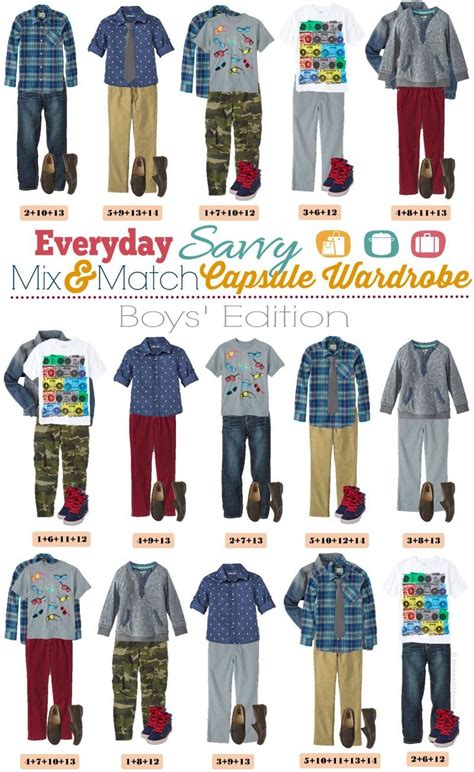 Spring Mix And Match Outfits For Boys Everyday Savvy