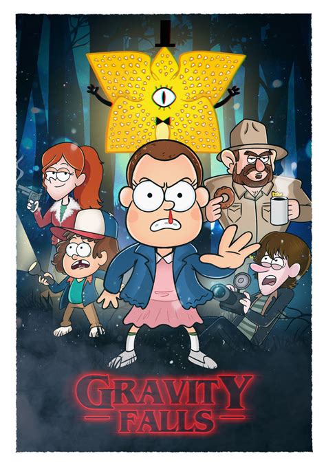 Gravity Falls As Stranger Things Characters Credit Goes To Tom Trager