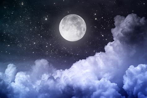 Full Moon Sky Stars Wallpaper 3 Free Download Borrow And Streaming