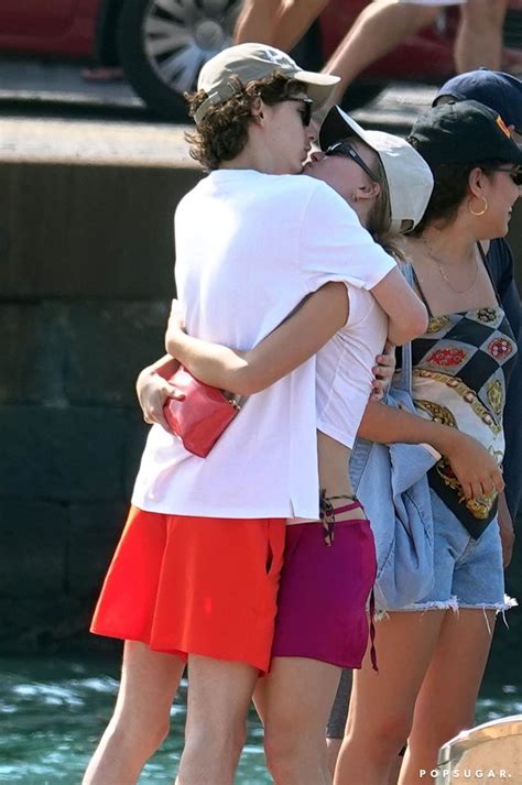 Timothée Chalamet And Lily Rose Depp Kiss On Boat Pictures Popsugar