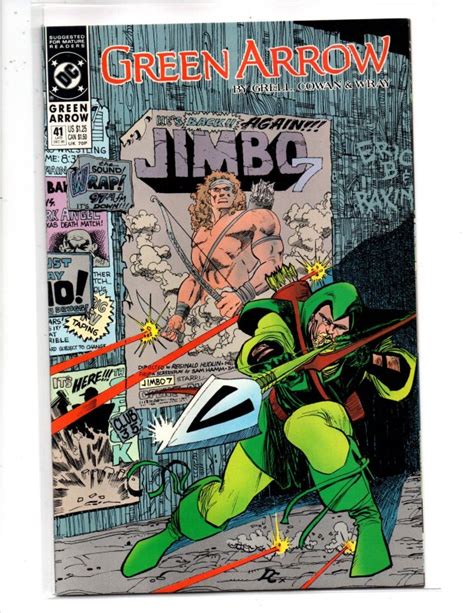 Dc Comics Green Arrow 41 1990 Denys Cowan Cover And Art Mike Grell