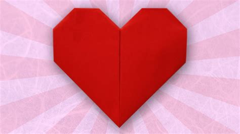 Origami Heart Folding Instructions Youtube