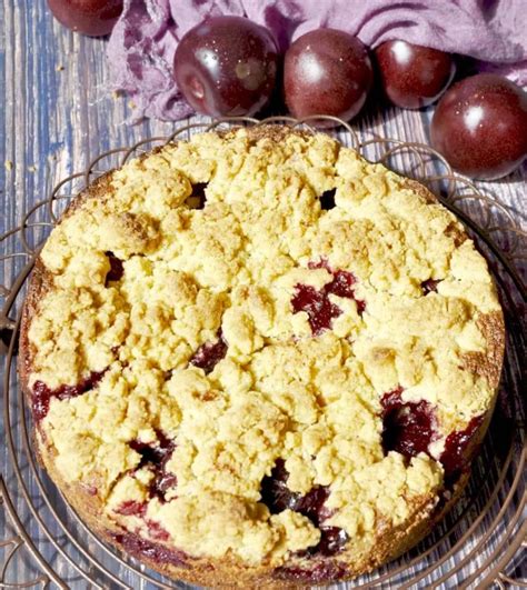 Plum Streusel Cake Plums Turn All Glorious And Jammy Delicious