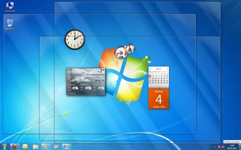 Windows 7 Professional функция Aero Peek
