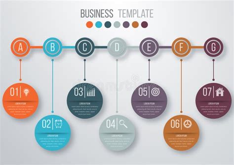 Timeline Infographics Template Stock Vector Illustration Of Data