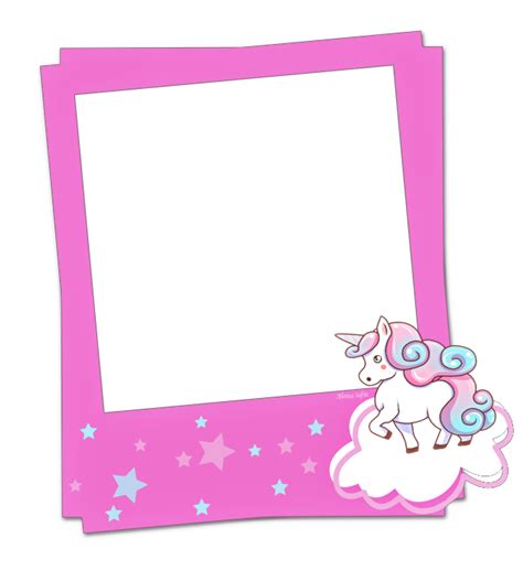 Unicorn Png Frame Printable Png Frames Cartoon Unicor