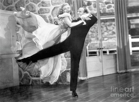 Ginger Rogers And Fred Astaire Dancing By Bettmann