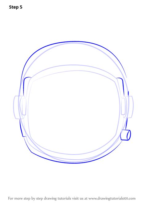 Learn How To Draw An Astronauts Helmet Tools Step By Step Drawing