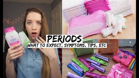 Periods Symptoms What To Expect Tips Etc ♡ Youtube