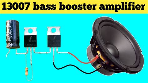 Powerful Bass Booster Amplifier Make A Transistor Bass Booster Audio Amplifier