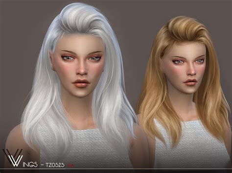 The Sims Resource Wings Tz0607 Hairstyle By Wingssims