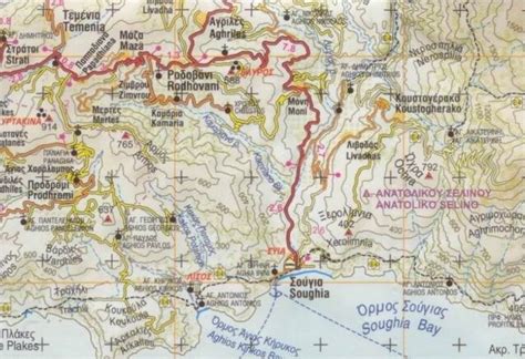 Kreta Zachodnia Chania Mapa Turystyczna Mapy