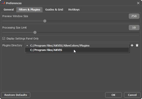 Adding Akvis Plugins To Alivecolors Image Editor