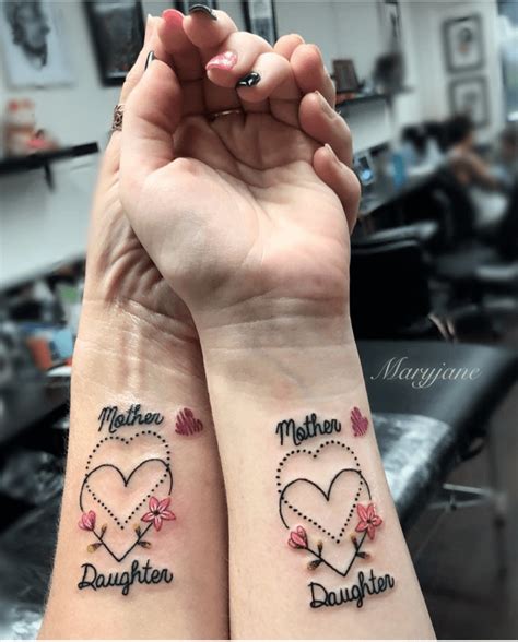Mom Heart Tattoos For Girls