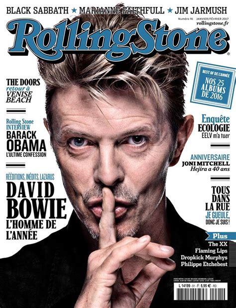 The Cover Of Rolling Stone Magazine With David Beck Pointing His Finger