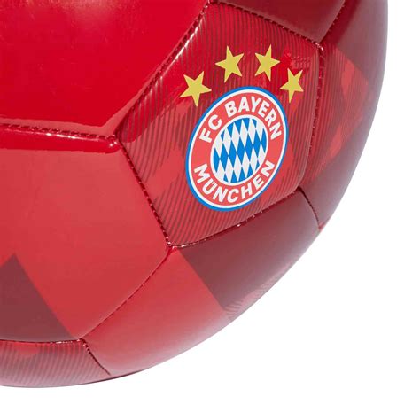 Adidas Bayern Munich Soccer Ball Fcb True Red And White Soccer Master