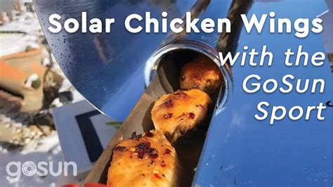 Solar Cooker Recipes: Super Solar Chicken Wings - YouTube