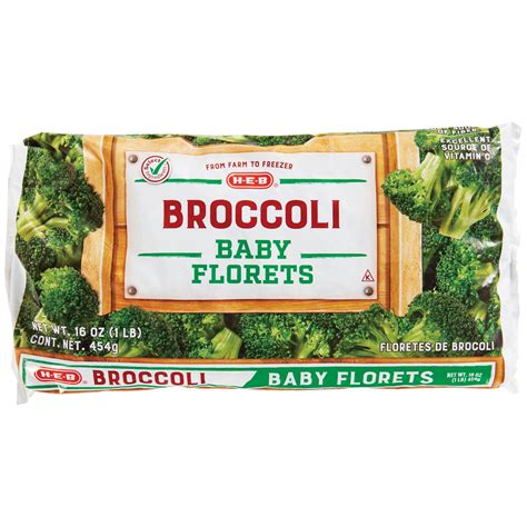 H E B Select Ingredients Baby Broccoli Florets Shop Broccoli