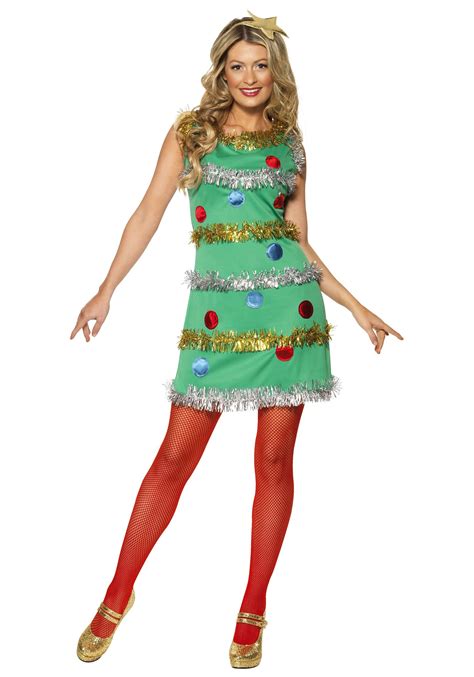 Adult Deluxe Christmas Tree Costume Mens Ladies Xmas Fancy Dress