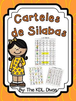 Carteles De Silabas Simples Y Trabadas By Kdl Divas