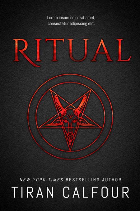 Ritual Horror Premade Book Cover For Sale Beetiful Book Covers