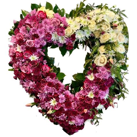 Heart Shaped Funeral Wreaths Funeral Flowers Guanqing